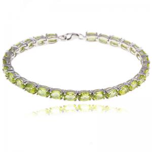 Brăţară Borealy Argint 925 Peridot Natural Oval [0]