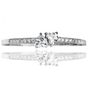 Brăţară Borealy Two Hearts Bangle [0]