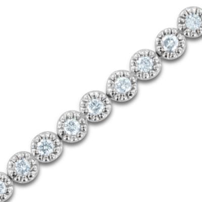 Bratari - Brăţară Borealy Milgrain Tennis - Simulated Diamonds Intense