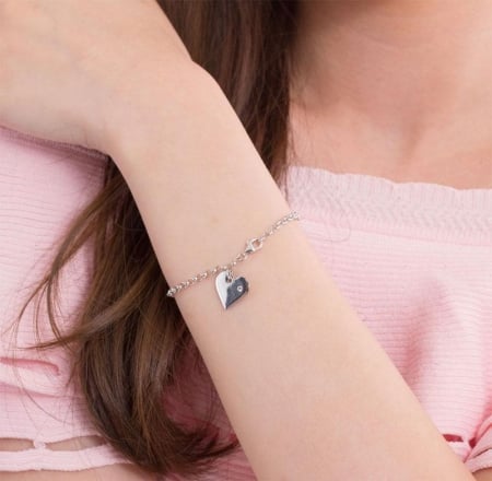 Bratara Personalizabila Argint 925 Pretty Heart,  by Borealy [1]