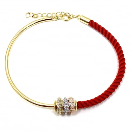 Bratara  Luxury Zero Snur Rosu - Valentine's Day [1]