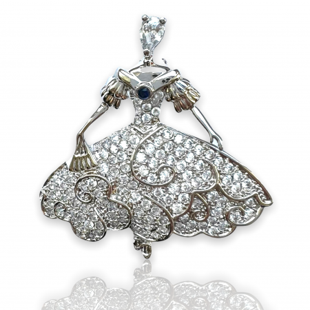 Broşă Balerină Luxury & Cadou Esarfa Matase [0]