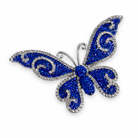 Cadouri Online Originale, Deosebite, Inedite, Ingenioase - Broşă Blue Butterfly  & Cadou Esarfa Matase