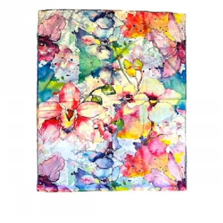 Broșă Flowers cu Cristale & Eșarfă din Mătase – Cadou Elegant de 8 Martie [3]