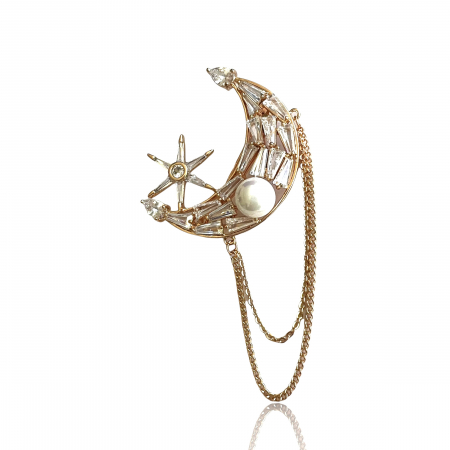 Brosa Crystal Moon Gold & Esarfa Borealy [1]