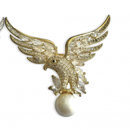 Broşă Eagle & Cadou Esarfa Matase [0]