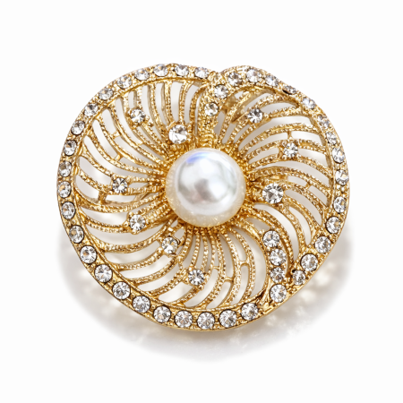 Broșă Floare cu Perlă [0]