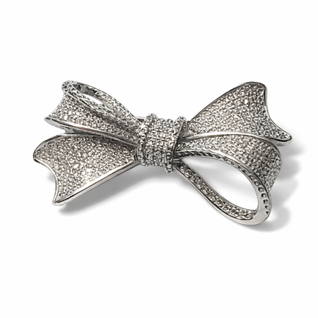 Cadouri Femei – Idei Elegante pentru Momente Speciale - Brosa Funda & Cadou Esarfa Matase & Cutie Depozitare White