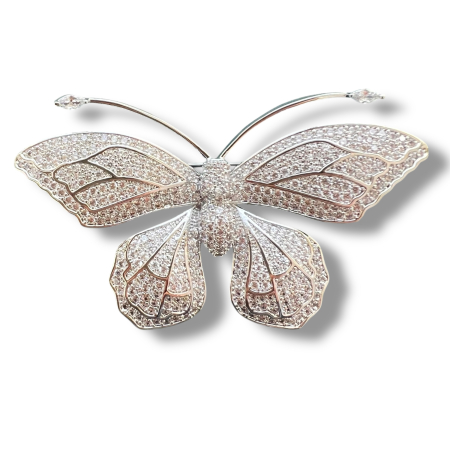 Brose - Broșă Fluture Elegantă cu Cristale Cadou 8 Martie Profesoare Borealy