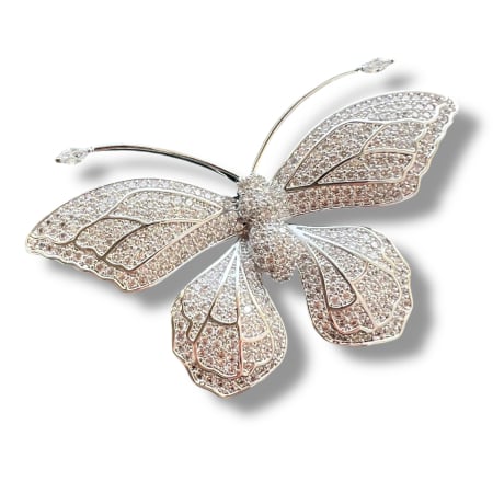 Broșă Fluture Elegantă cu Cristale Cadou 8 Martie Profesoare Borealy [1]