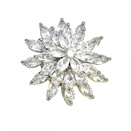 Broşă Rotating Flower & Esarfa Matase [1]