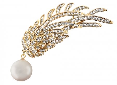 Brosa Gold Branch Pearl by Borealy [0]