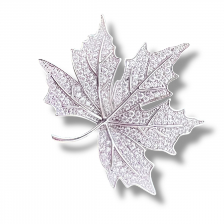 Brosa Marple Leaf & Esarfa Matase [1]