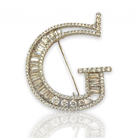 Brosa Letter G & Cadou Esarfa Matase [0]