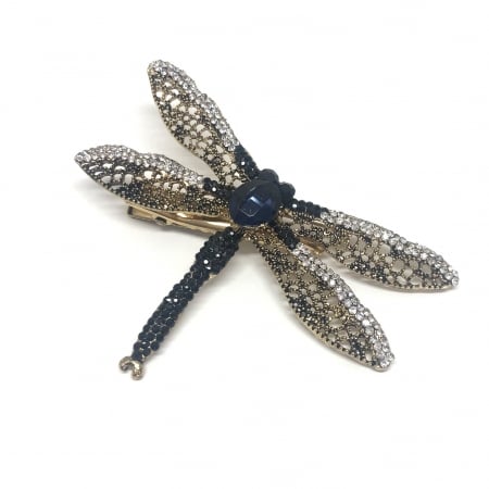 Agrafe Par - Brosa Libelula Silver by Borealy