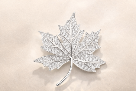 Brosa Marple Leaf & Esarfa Matase [1]