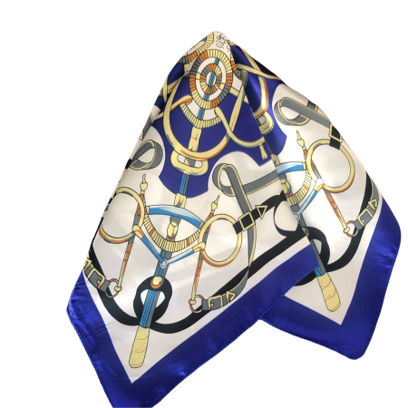 Brosa Blue Heart Glamour & Cadou Esarfa Matase [2]