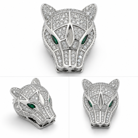 Broșă Tiger Luxury cu Cristale – Bijuterie Premium pentru Femei [1]