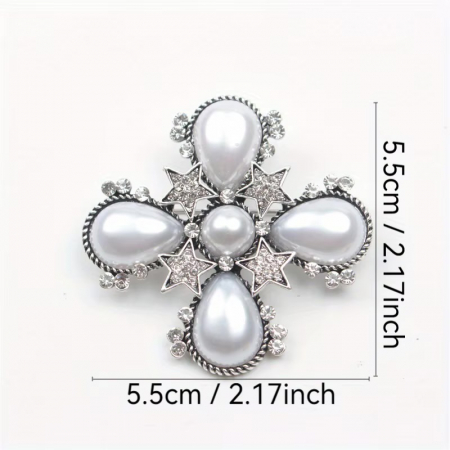 Brosa Vintage Cross Moon [2]