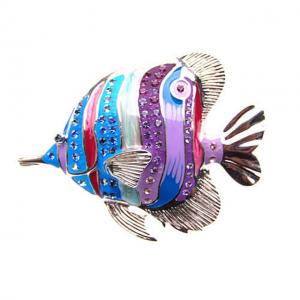 Broşă Multicolour Clown Fish Blue by Borealy [0]