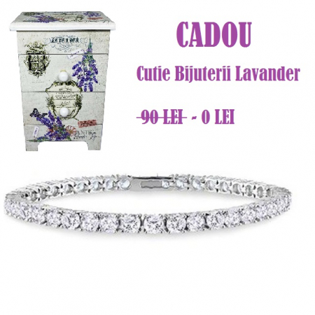 Bratari Mireasa - Brăţară Borealy Small Diamonds Tennis Classic