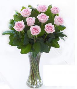 Buchet 19 trandafiri cu vază [1]