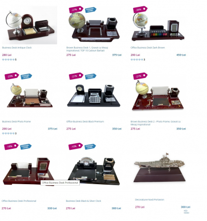 Set Birou Business Desk Antique Clock [4]