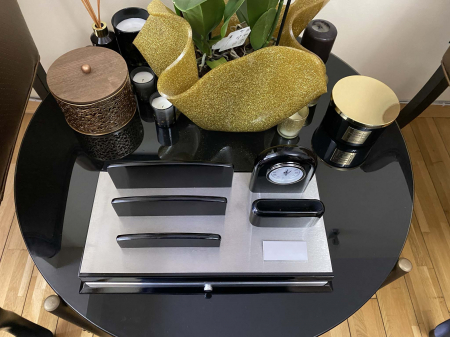 Premium Business Desk Silver [3]