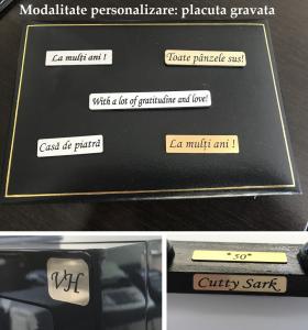 Set Business Pix Parker Ruby Pen Aur 23kt si Note Pad Grey Hugo Boss [6]