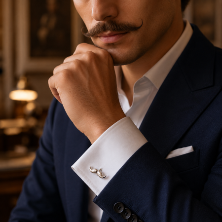 Butoni Camasa Barbati - Butoni Moustache Gentleman
