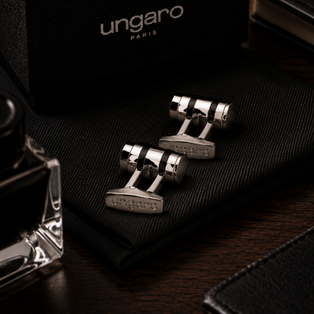 Cadou Uomo Ungaro Pix Roller Chrome & Butoni Ungaro Black [3]