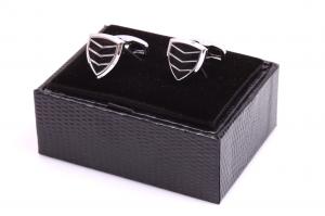 Set Butoni Borealy Silver & Black Triangle si Note pad Black Hugo Boss [2]