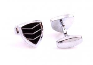 Set Butoni Borealy Silver & Black Triangle si Note pad Black Hugo Boss [3]