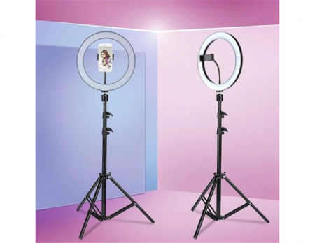 Ring Light XL 32 cm Lampa circulara Photo / Video / MakeUp cu trepied 210 cm [1]