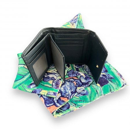 Cadou Portofel Blue Piele Naturala si Esarfa Matase [1]