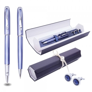 Cadou Business Blue Carbon Stilou, Pix si Butoni Desk [0]