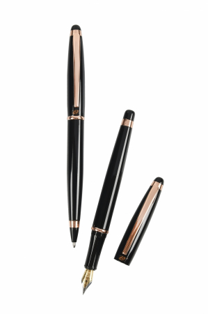 Cadou Business Black & Rose Gold Stilou si Pix [1]