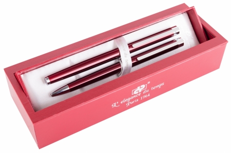 Cadou Business Woman Bordeaux Pix si Stilou Penita Placata Aur 18 K [2]