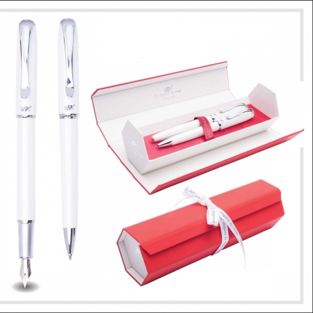 Cadou Business Woman White Pearl Pix si Stilou [0]