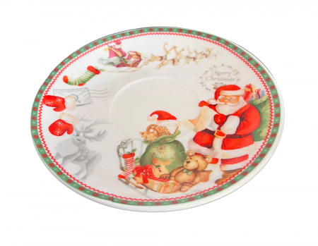 Cadou Set 2 Cani Merry Christmas cu farfurioare [3]