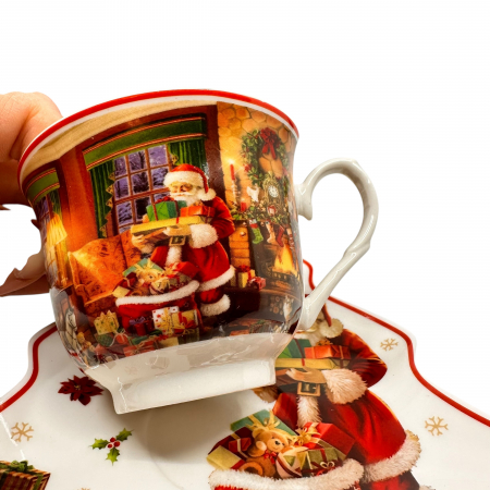 Cadou Craciun Cana si farfuriuta in forma de Brad [1]