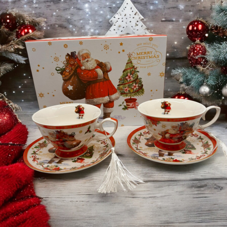 Cadouri de Craciun pentru Barbati - Cadou Crăciun Set Căni Merry Christmas