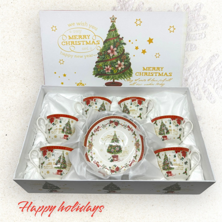 Cadou Crăciun Set Căni Merry Christmas [0]