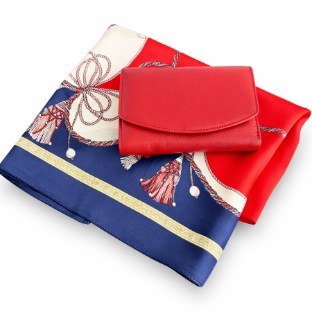 Cadou esarfa si portofel Rouge piele naturala [0]