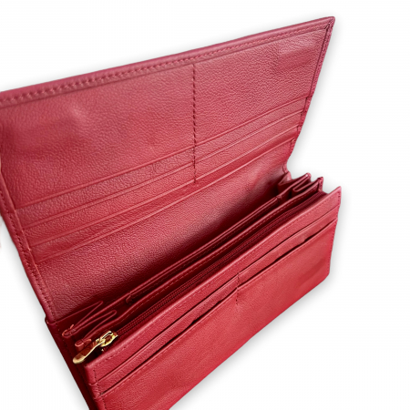 Cadou Femei Portofel Dublu Red - piele naturala [4]