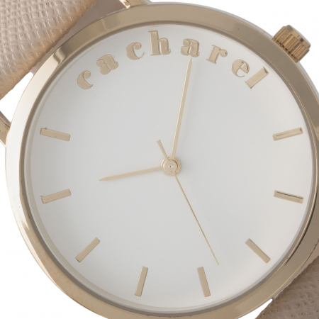 Cadou Gold Bagatelle Ceas Cacharel & Esarfa Casmir Bej [1]