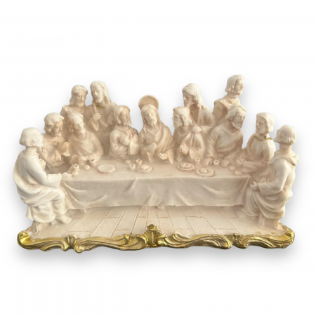 Ocazii Cadouri - Statueta decorativa Cina cea de Taina 16 x 8 cm  & Carte de Rugaciuni