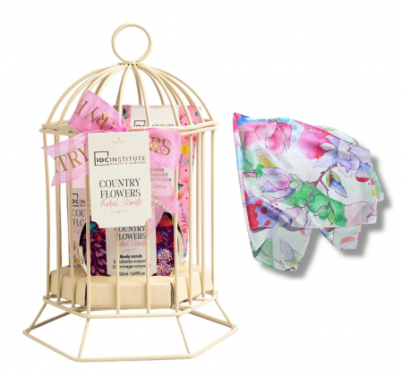 Cadou Cosmetice Country Flowers & Esarfa Matase Flowers [0]