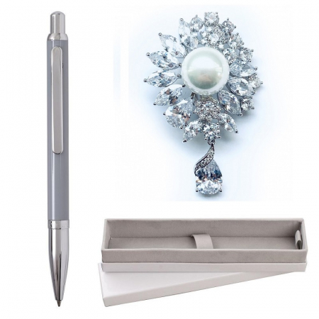Cadou Pix Cacharel Aqua Grey & Brosa Pearl Blooming [0]