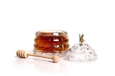 Honey Bee Recipient Miere din Cristal Bohemia 12 cm [3]